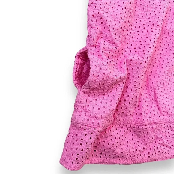 Brooks Brothers | Pink Eyelet Shift Dress (5) 💗 - Picture 3 of 7